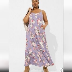 Torrid Super Soft Floral Maxi Dress Size 2 2X 18 20